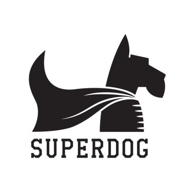 Süper köpek kahraman amblemi