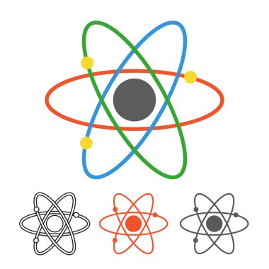 Atom vektör simgesi