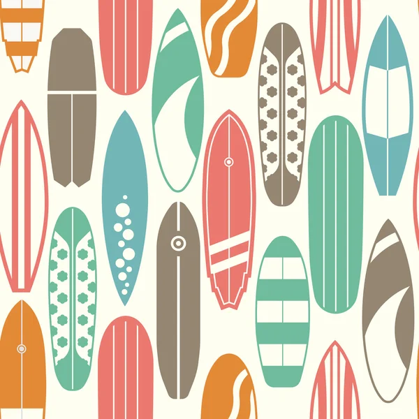 Surfing Pattern Background — Stock Vector