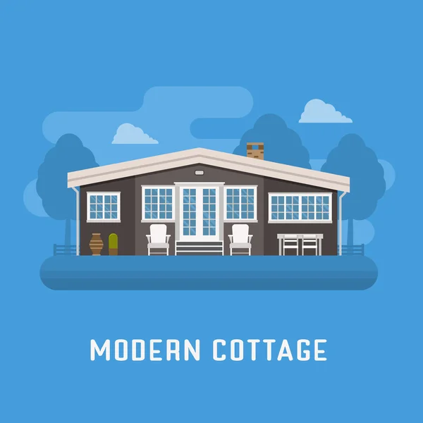 Modern Cottage or Rural House — Stock Photo, Image