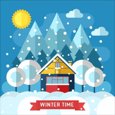 Winter Mountain Chalet