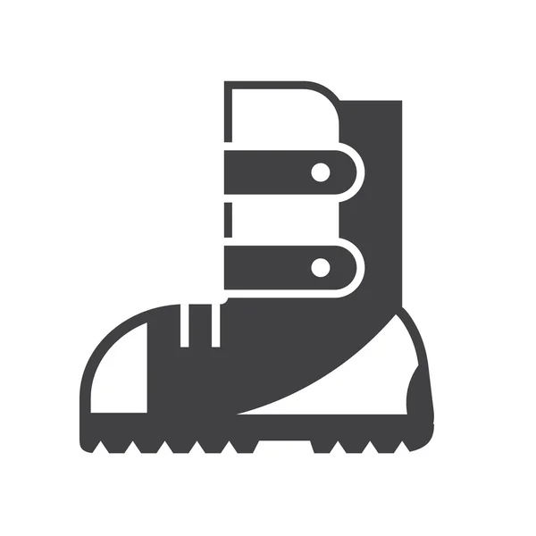 Botas de senderismo icono — Vector de stock