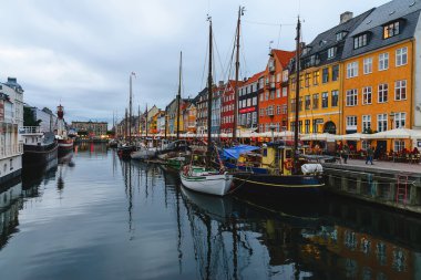 Kopenhag, Danimarka 'da Nyhavn Limanı
