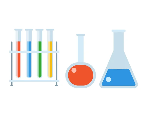 化学フラスコ セット — ストックベクタ