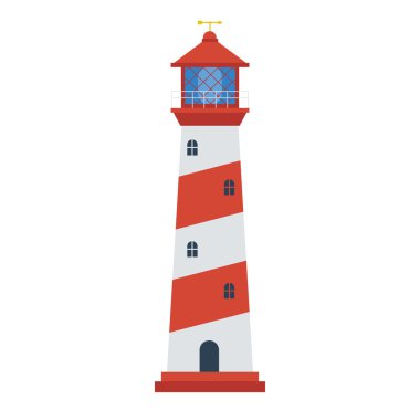 Deniz feneri vektör simgesi