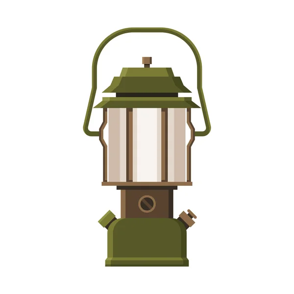 Lanterna de acampamento ou lâmpada de gás —  Vetores de Stock
