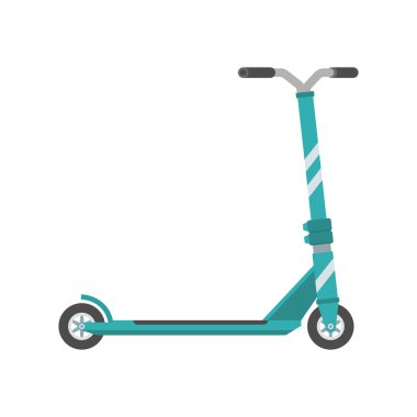 Scooter illüstrasyon itme