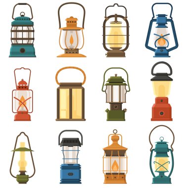 Camping Lantern or Gas Lamp clipart