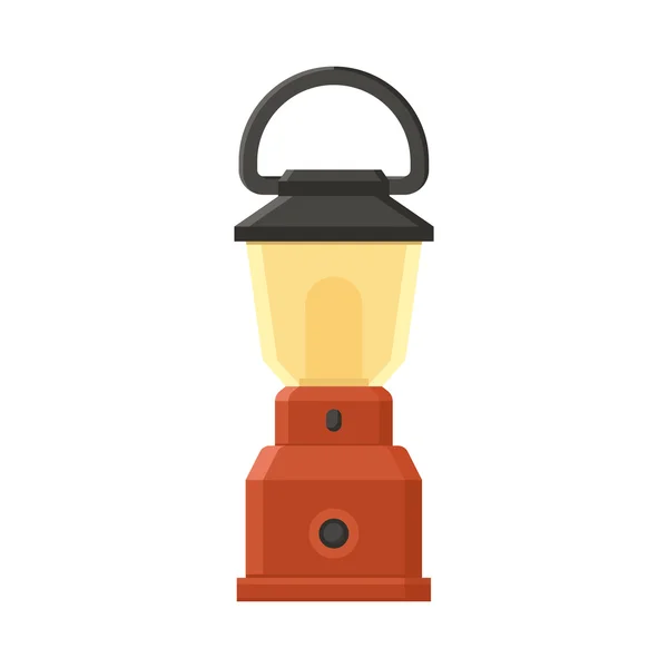 Linterna de camping o lámpara de gas — Vector de stock