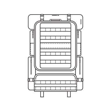 Sırt çantası simgesini hiking