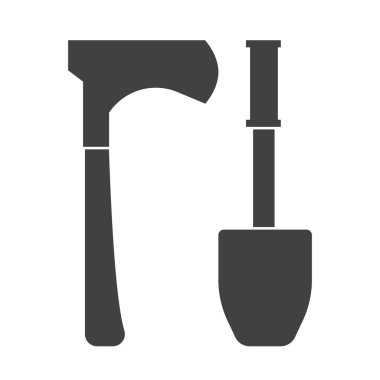 Kürek ve Hatchel anahat simgeleri