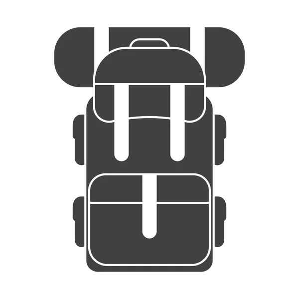 Toeristische Backpack rugzak Vector Icon — Stockvector