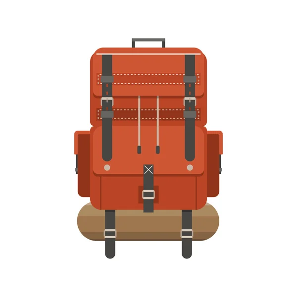 Turistický batoh ikona — Stockový vektor