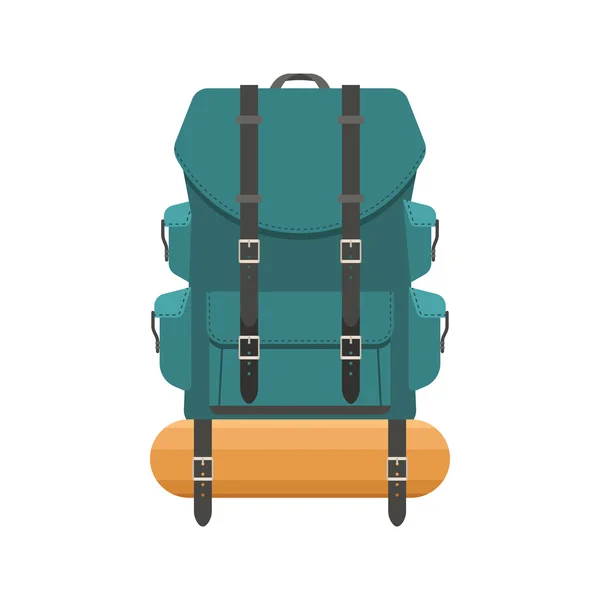 Touristenrucksack-Symbol — Stockvektor