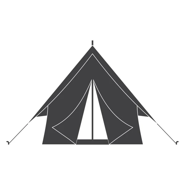 Icona tenda campeggio — Vettoriale Stock