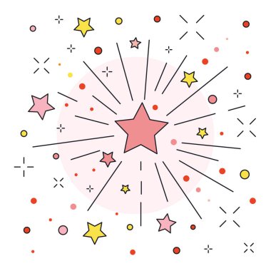 Festive Firework ya da Firecracker Simgesi