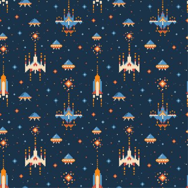 8- bit Vintage Video Oyun Kalıbı