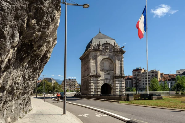 Porte de France Grenoble történelmi városa — Stock Fotó