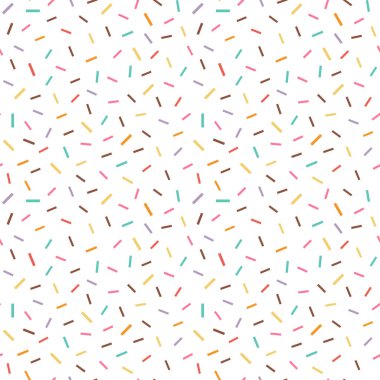 Renkli Süslü Parçalar Düz Şekilde Kusursuz