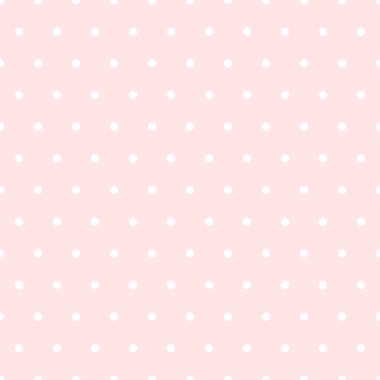 Düz Pembe Noktalı Şablon