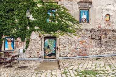 Pencerelerde Sanatla Sarmaşık Evi 'ne tırmanmak