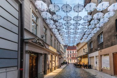 Bratislava 'daki Şemsiye Sokağı