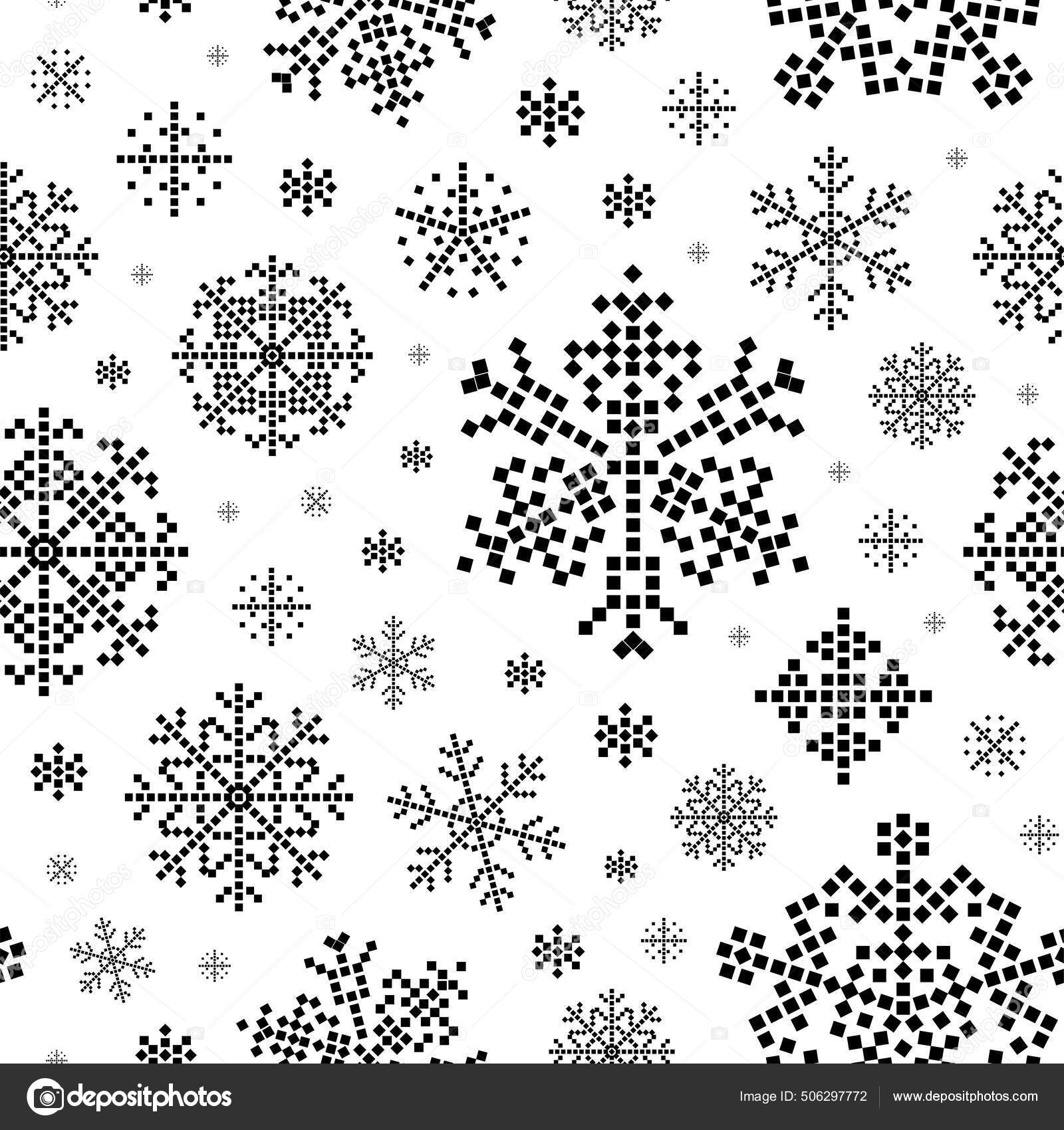 Seamless pattern with small snowflakes or stars Vector Image