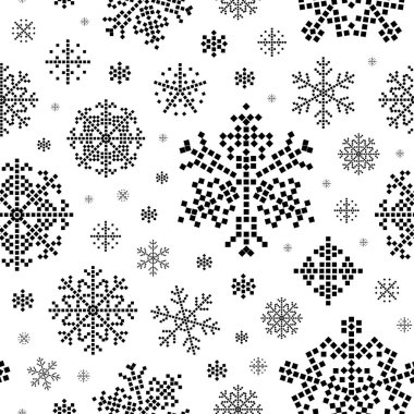 Piksel Sanat Kış Taneleri Kalıbı