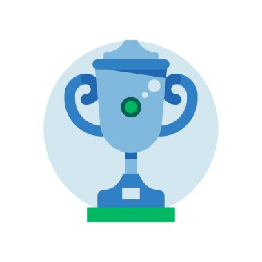 Düz Tasarımda Spor Kupası Simgesi