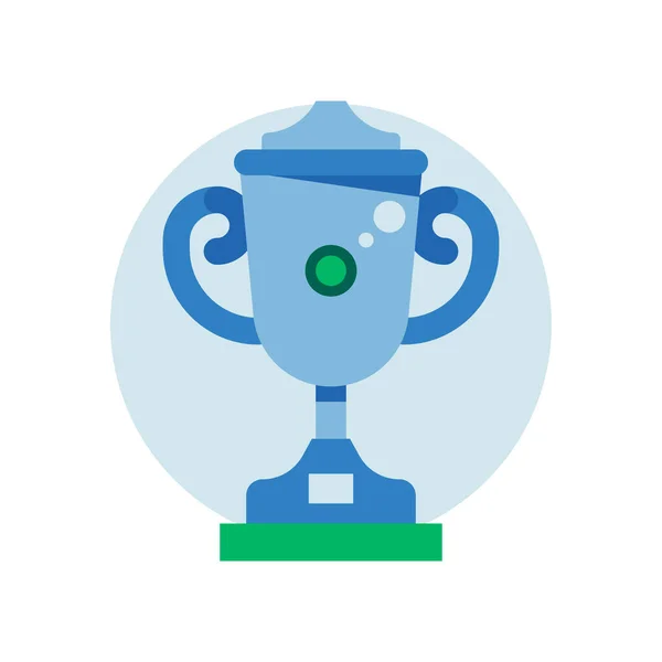 Sport Trophy Cup Icon in Flat Design — Stock Vector