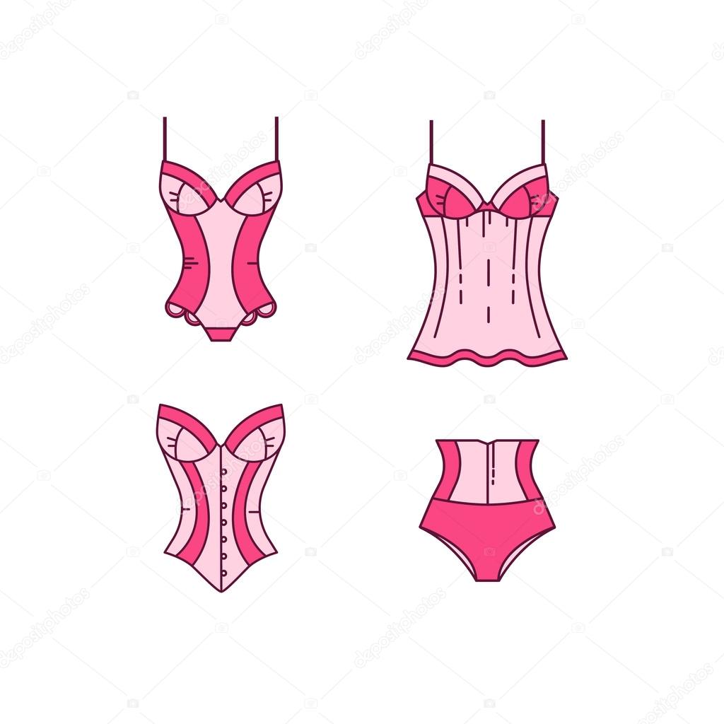 Vetor do Stock: breast size and type vector
