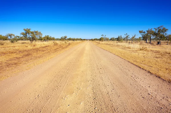 Uzun, düz toprak yol