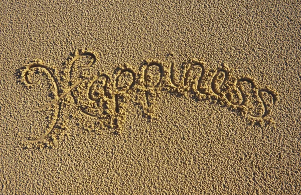 'Mutluluk' kuma çizilmiş.