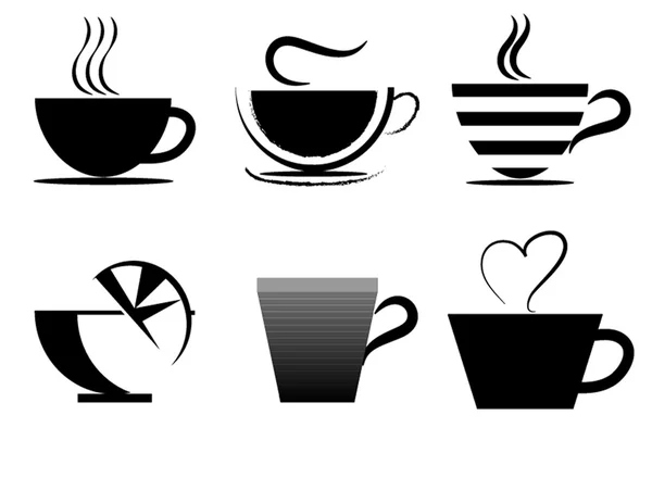 Koffie cups styling — Stockvector