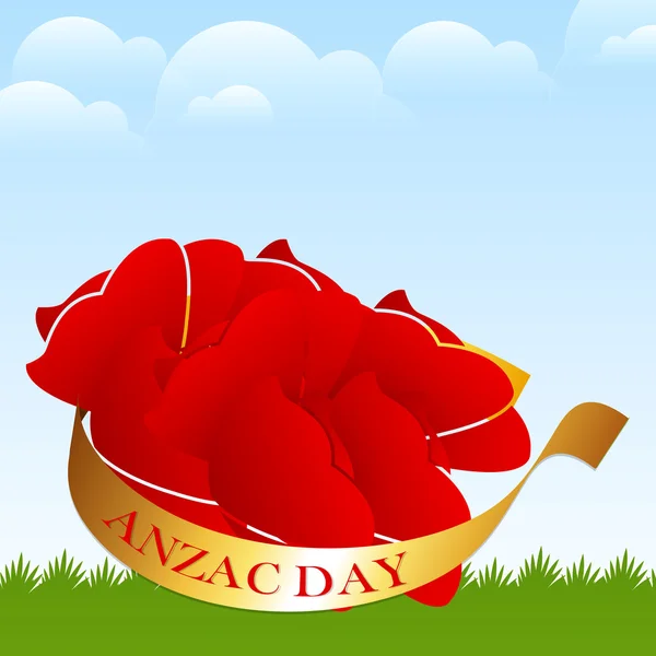 Día de Anzac Resumen — Vector de stock