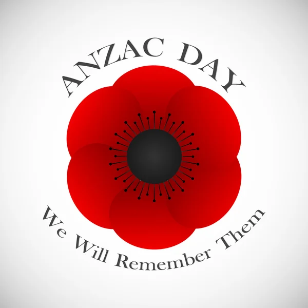 Día de Anzac Resumen — Archivo Imágenes Vectoriales