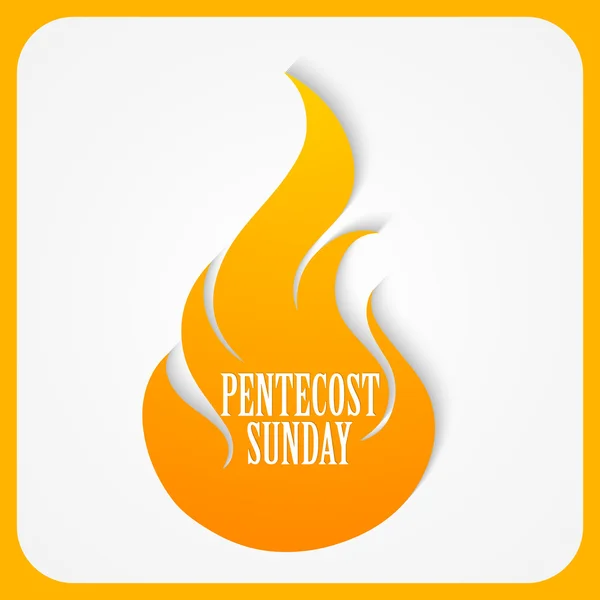 Pentecostes Domingo Resumo — Vetor de Stock