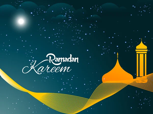 Ramazan Kareem soyut — Stok Vektör