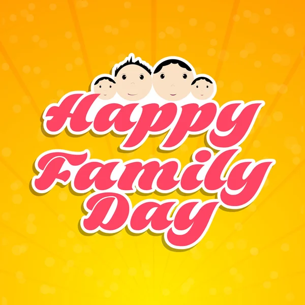 Happy Family Day — Stock Vector