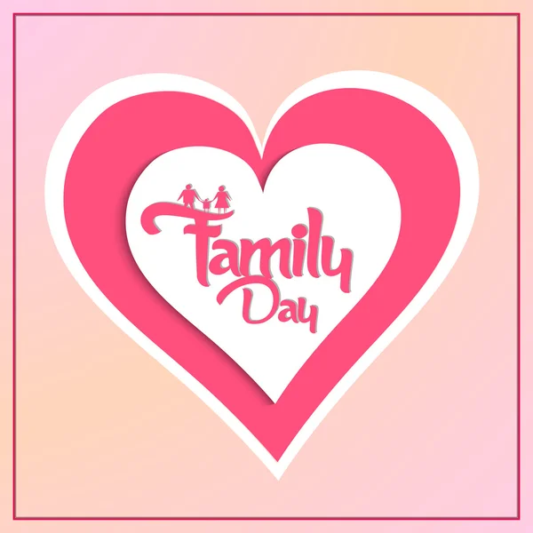 Happy Family Day — Stock Vector