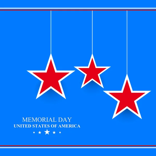 Memorial Day Resumen — Vector de stock