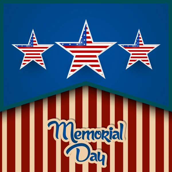 Memorial Day Resumen — Vector de stock