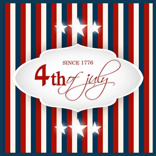 Amerika'nın dört Temmuz Bağımsızlık günü — Stok Vektör