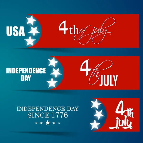 Fourth of July Independence Day of America — Stock Vector
