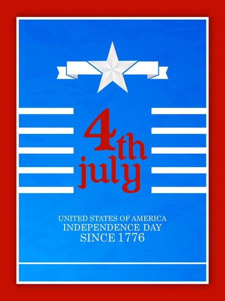 Fourth of july Independence Day of America — Stock Vector