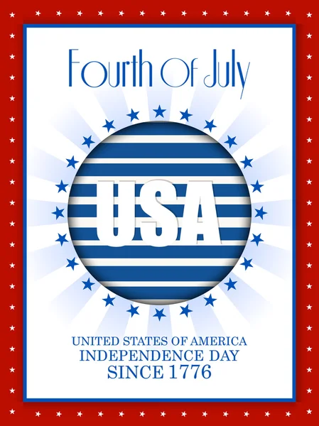 Fourth of july Independence Day of America — Stock Vector
