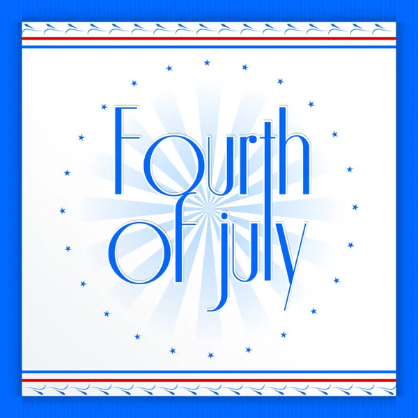 Az amerikai negyedik július a függetlenség napja — Stock Vector