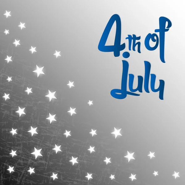 Az amerikai negyedik július a függetlenség napja — Stock Vector