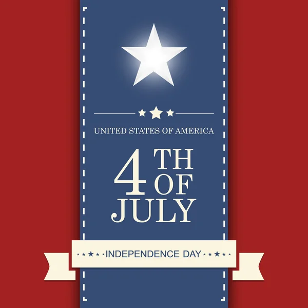 Fourth of july Independence Day of America — Stock Vector