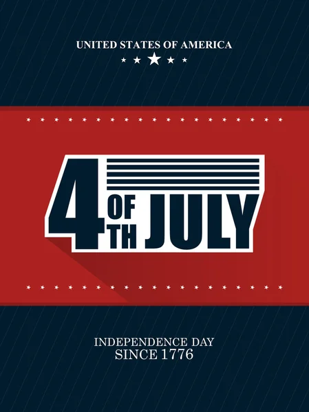 Fourth of july Independence Day of America — Stock Vector